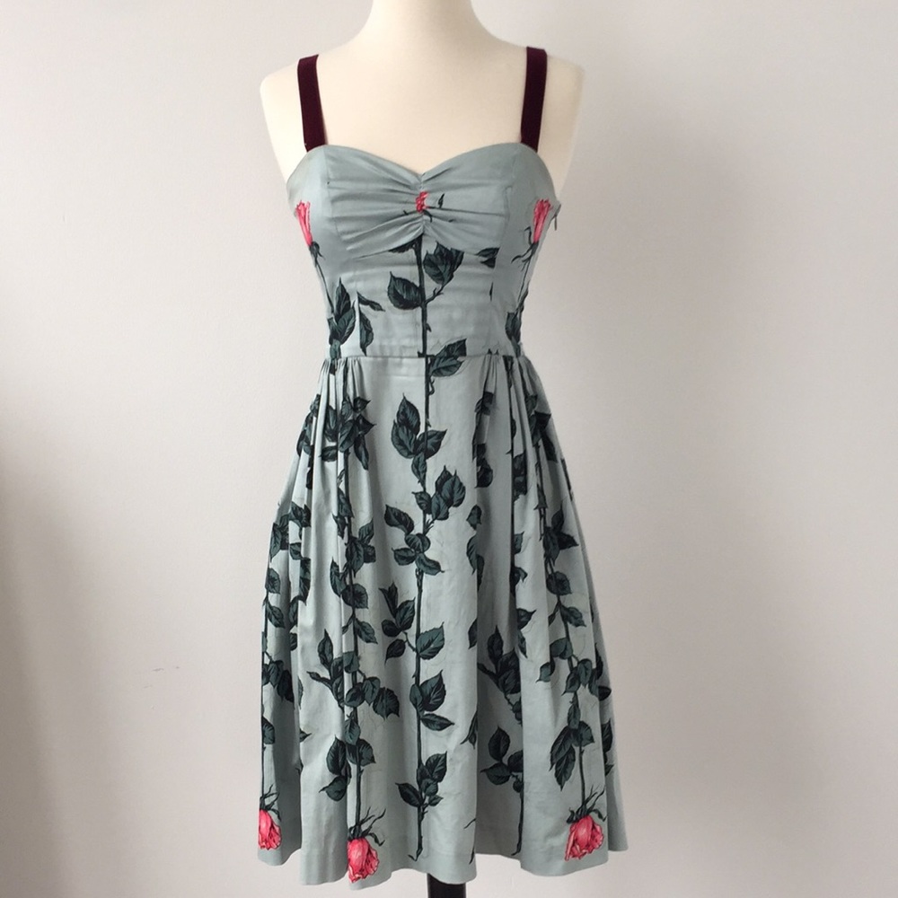 CLEARANCE! Betsey Johnson Blue Midi Dress Size 2